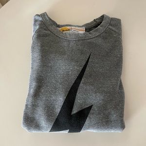 Aviator Nation Relaxed Fit Crew neck bolt Sweatshirt L